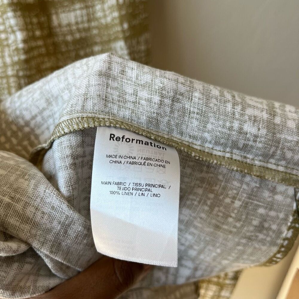Reformation Olive and White Skirt Set - Picture 10 of 11
